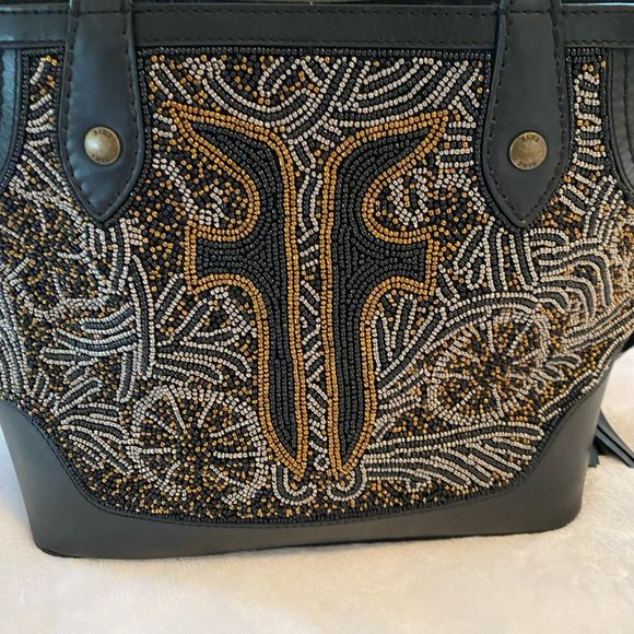 Frye Leather Tote, Melissa Beaded Carryall - Picture 2 of 5